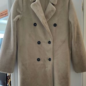 Long faux fur coat